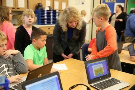 Indiana Superintendent Glenda Ritz PHM visit