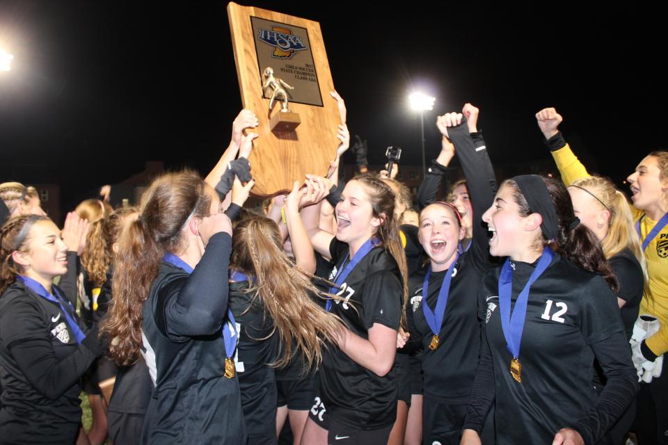 The 2017 State Champion Penn Kingsmen Girls Soccer Team