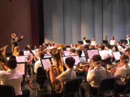 one of Schmucker's Band performing at ISSMA